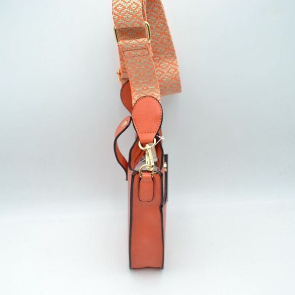 Fold-over Closure Cellphone Crossbody Handbag - Picture 4 of 4